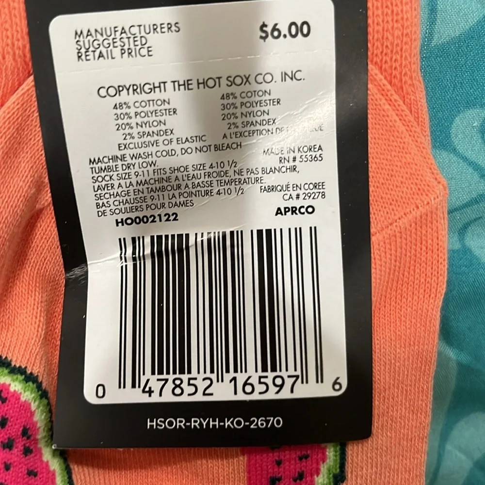 Hot Sox never used